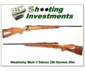 [SOLD] Weatherby Mark V Deluxe German 26in XX Wood!